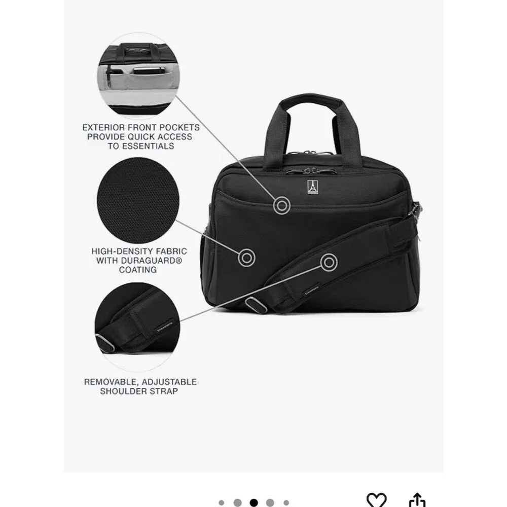 Travelpro Crew Classic Softside Luggage, Underseat Travel Tote Bag Laptop Brief